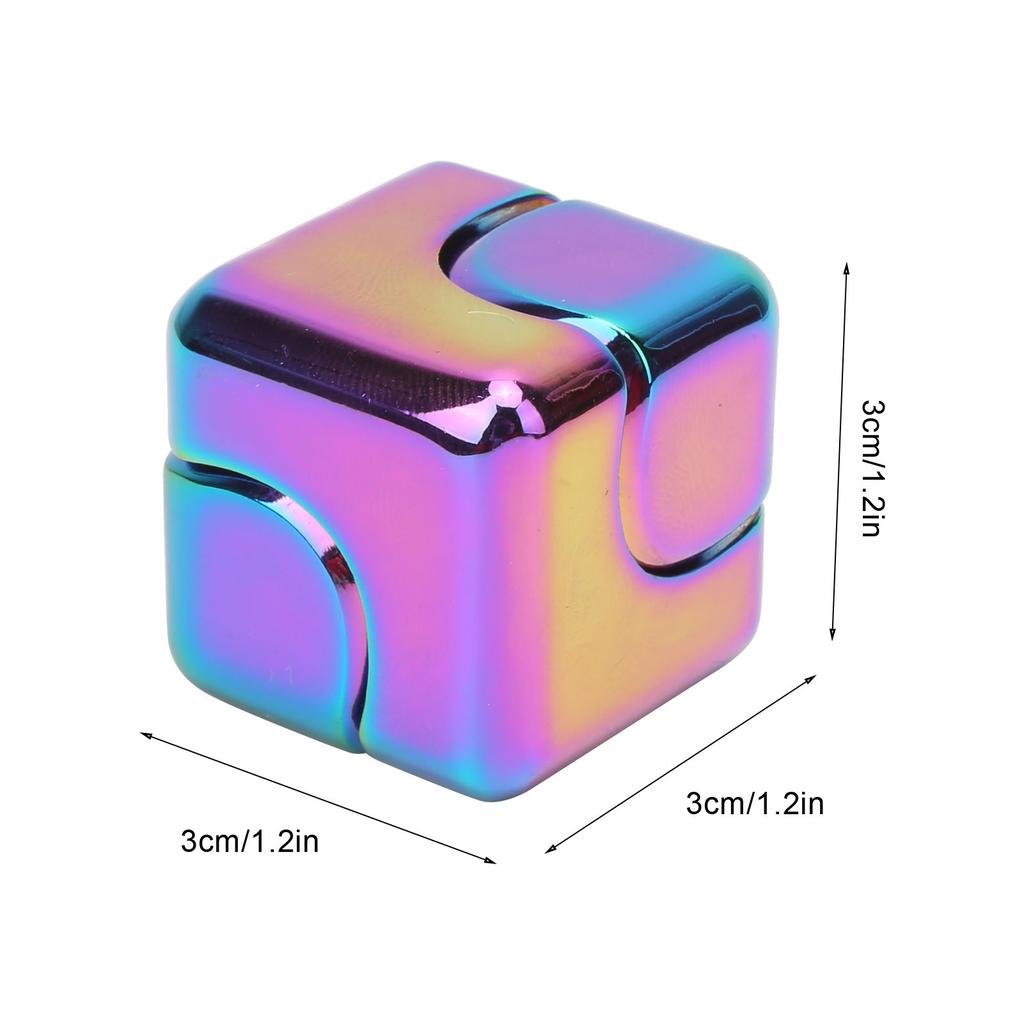 Aluminum Alloy Stress Anxiety Relief Fingertip Toy Decompression Rotation Toy Gift(Multi Color )