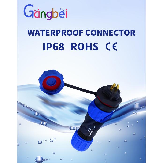 SP13 Waterproof Connector Male Plug Female Socket Panel Mount Wire Cable Connector Aviation Plug IP68 2/3/4/5/6/7/9 Pin GBDQA Plug Connectors 4