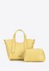 Wittchen Women's Mini Yellow Leatherette Case With Removable Pouch