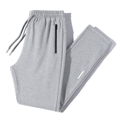 Graue Herren Frühling und Herbst neue Übergröße Herrenhose Hose lässig Kordelzug vielseitige Jogginghose Röhrenhose locker Sport