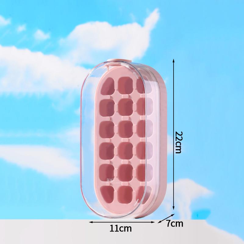 15/28/30 Grids One Click Press Ice Tray Pressing Ice Cube Making Mold Home Kitchen Bar Ice Box Mold Case Summer Cold Juice Maker