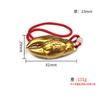 All Brass Copper Color Crab Claw Brushed Glaze Electroplating Handheld Wealth Metal Craft Gift Ornament