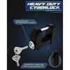 DEEAGLE Trailer Lock, Wide 1.2” Span, 1/4” Dia Trailer Coupler Tongue Lock, Wide Trailer Locks, Boat Trailer Locks For Towing Trailer Security,