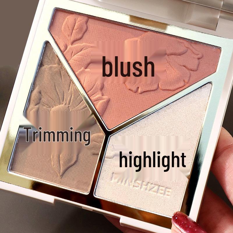 Mingxi Zhi All-in-One Highlighting & Contouring Palette: Shimmer, Matte, Shadow, Blush, Highlighter & Concealer.