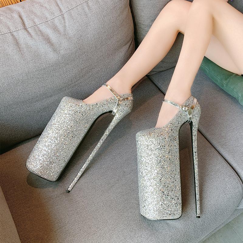 30CM waterproof table large size high heels stiletto sexy women's shoes