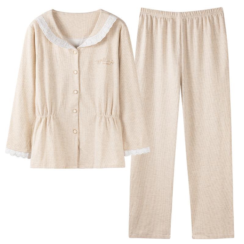 Pajamas Women'S Autumn And Winter German Velvet Thermal Long-Sleeved Trousers Winter Women'S Thin Velvet Loungewear Set