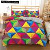 Building Block King Queen Duvet Cover Colorful Brick Bedding Set for Boys Teens Adults Cartoon 2/3pcs Polyester Comforter Cover