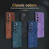 Custodia di lusso in pelle goffrata 3D per Oppo Reno 10 11 12 Pro 10 ProPlus Sensazione pelle Bordo morbido Bumper robusto Cover posteriore Funda