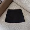Women's High Waist A-Line Mini Skirt Solid Color Pencil Skirt Workwear Casual Skirt
