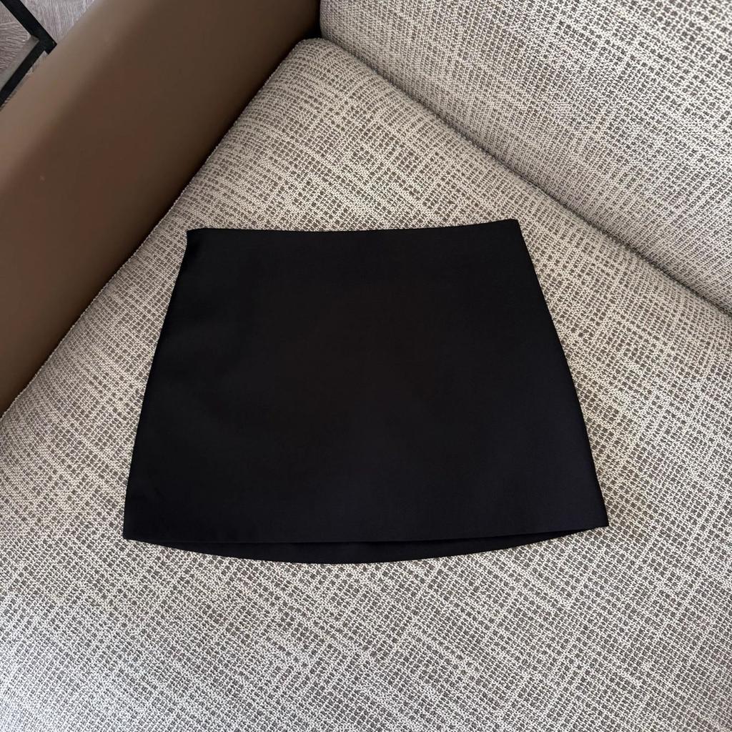 Women's High Waist A-Line Mini Skirt Solid Color Pencil Skirt Workwear Casual Skirt