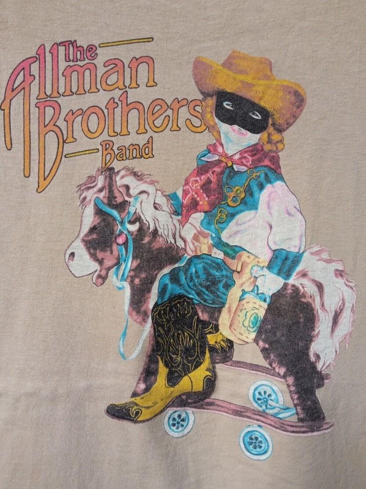 T-shirt Vintage Tournée Allman Brothers Band Années 70 Coton Unisexe S-5XL US579 T-shirt Unisexe