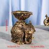 Porta-velas Elefante da Sorte Riqueza Estátua de Resinas Animais Castiçais para Velas Tealight
