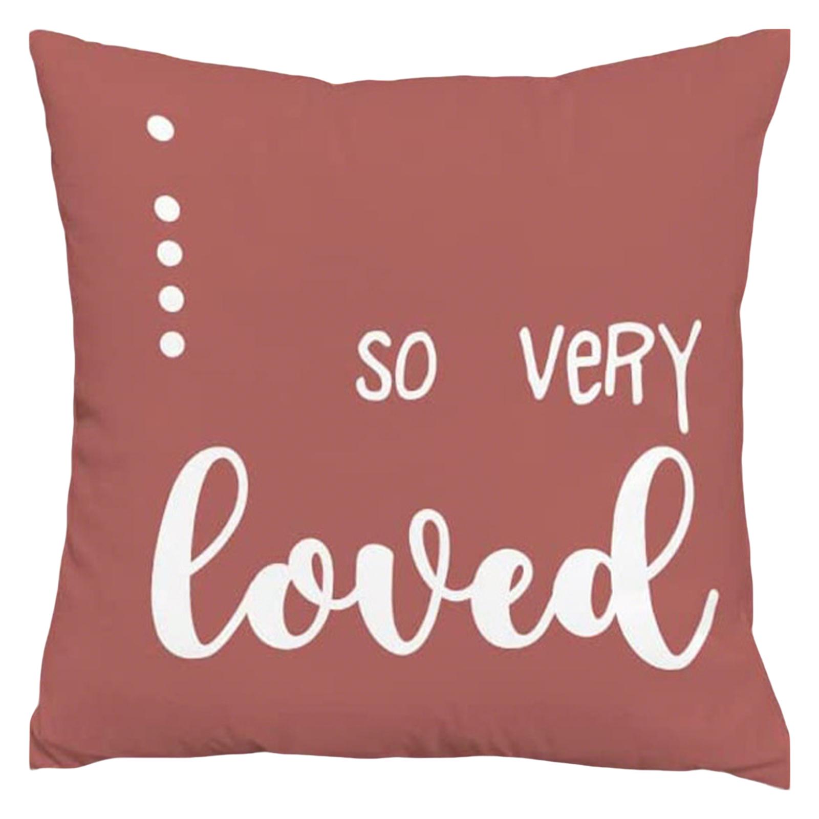 Valentine s Day Decor Pillowcases 4,Pack, Love Heart Printed Cushion Covers For Sofa/Bed,Red Black Pillow Cases For Home Decoration One Size