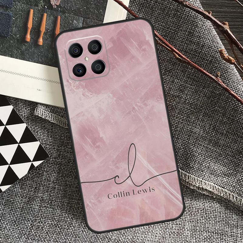 PERSONALISED marble name glitte Case For Honor 90 70 50 Lite Magic 5 Magic 6 Pro X6 X7 X8 X9 X6a X7a X8a X9a X8b X9b Cover