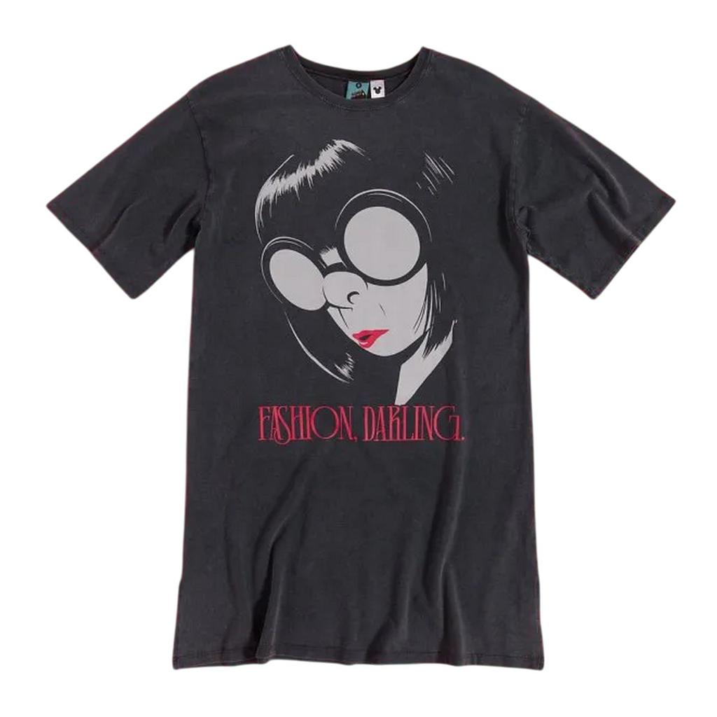 Incredibles Womens/Ladies Fashion Darling Edna Mode Washed T-Shirt Dress