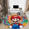 1pc Mario Adventure Office Round Area Rug, Indoor Mat Suitable For Office,Bedroom Living Room Home Decor, Room Deco A0926184
