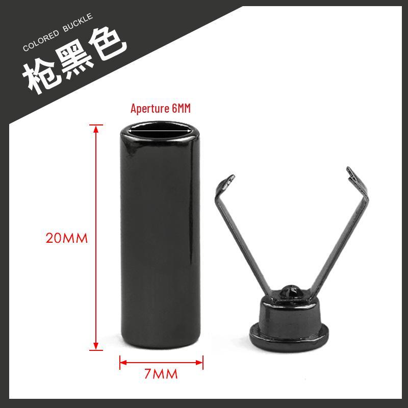 Colorful Metal Bell Cord End Clip for Hoodie & Hat Drawstrings - Spray-Painted Cord Lock Fixing Buckle.