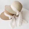 Wide Brim Woman's Straw Hat UV Protection Straw Sun Hat Handmade Sun Protection Cap  Summer