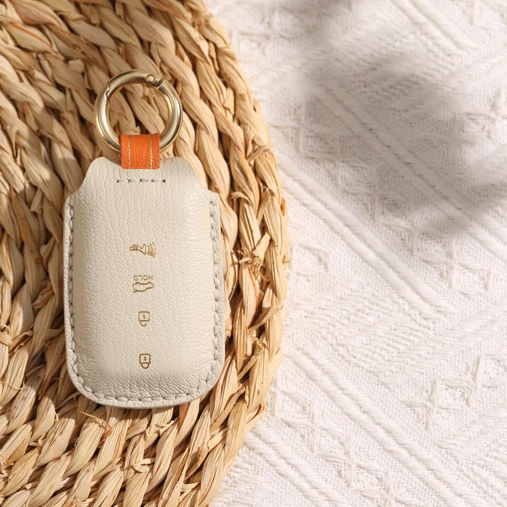 Leather Car Key Case Fob Cover For Kia Sportage Cerato Optima K3 K4 K5 Rio Picanto K2 Soul Sorento Ski Sedona Carnival Borrego