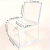 Transparent Acrylic Donation Box with Locks Coin Storage Container Feedback Suggestion Cases Raffle Ticket Box Cube Tip Box