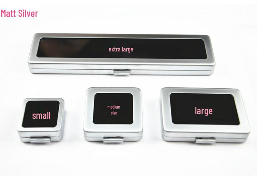 Stainless Steel Transparent Gemstone Display Box for Loose Diamonds and Colored Stones