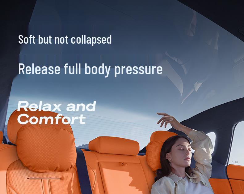 Complete Car Interior Modification Kit for Lynk & Co 08 EM-P: Headrest, Lumbar Support, Neck Pillow, and Waist Protection.