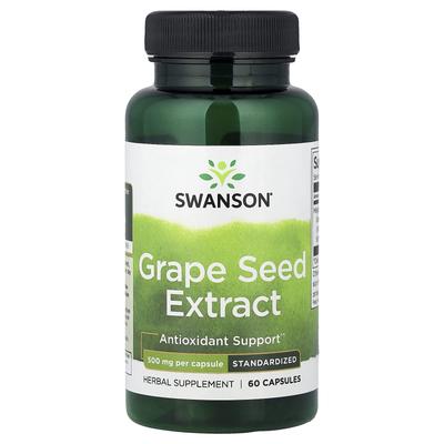 Grape Seed Extract, Standardized, 500 Mg, 60 Capsules