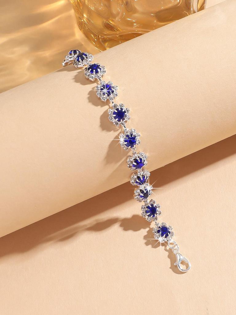 Elegant Rhinestone Zirconia Necklace & Jewelry Set for Bridal & Evening Wear