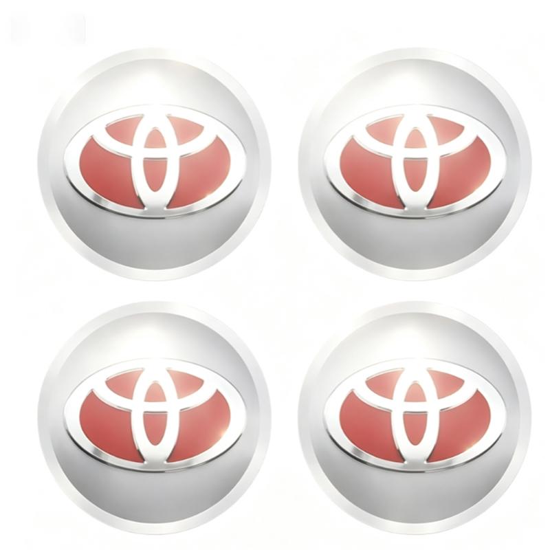 4pcs 56mm Car Wheel Hub Center Stickers Decal Emblem For Toyota Hilux Aygo Yaris Ractis Corolla Camry CHR Auris Tacoma Accessory