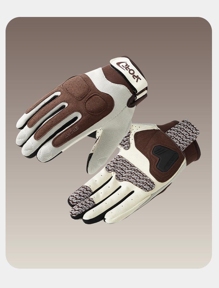 Unisex Summer Motorcycle Gloves - Non-slip, Thin, Wear-resistant, Full Finger, Sunscreen for Riding & Biking