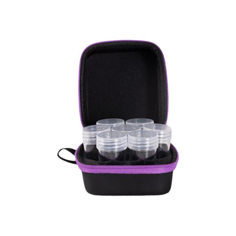 

EVA 7 Bottles Storage Case Dust-proof Insulin Organizer Portable Essential Oil Case Travel