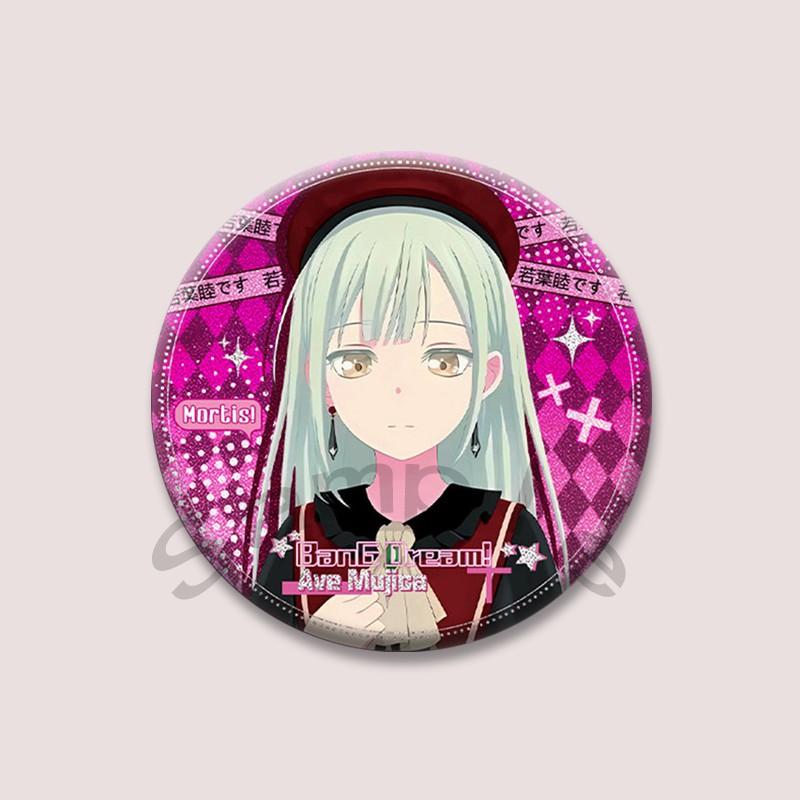 Bang Dream Ave Mujica Cartoon Badge Anime Character Sakiko Togawa Uika Misumi Lapel Pins Kawaii Manga Brooch for Bag Decor Gifts
