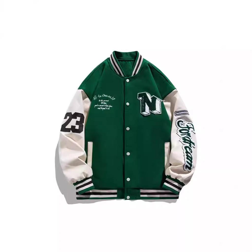 Embroidered Outerwear Men's American Casual Versatile Coat Men's and Women's Couples' Spring and Autumn Jackets Baseball Uniforms