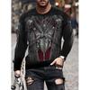 Women O Neck Long Sleeve 3d Print T Shirt