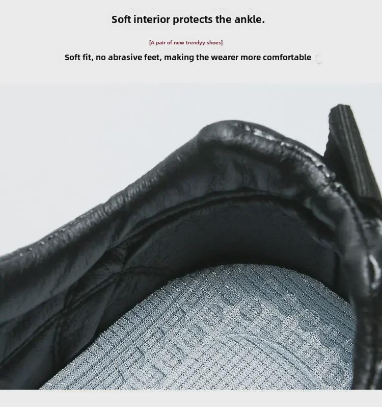 White Crocodile Pattern Leather Sneakers for Men - 2021 Autumn Casual, Versatile, and Non-Slip Soft Sole Shoes.