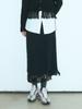 Etmont Fringe Knitted Skirt, Black