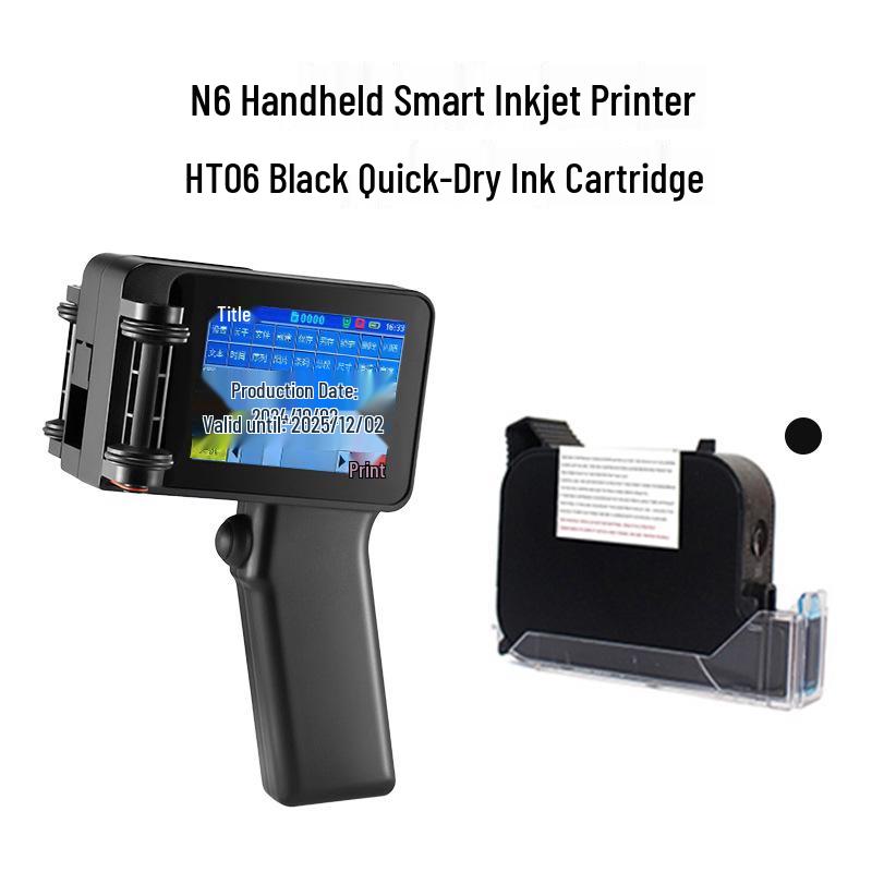 Portable 12.7mm Inkjet Printer for QR Codes, Expiry Dates, and Logos