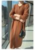 Women's Mink Cashmere Cardigan - Round Neck, Long Sleeve, Soft, Fluffy, Loose Fit, Mid-Length Knit Wool Sweater for Autumn/Winter.