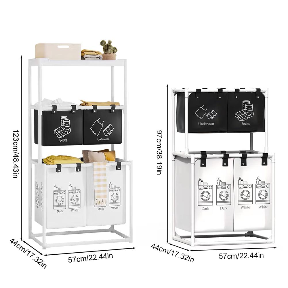 Laundry Sorter Basket Laundry Storage Hamper Large Capacity Laundry Sorter Organizer Clothing Sorting Basket for Laundry Room