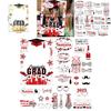 Graduation Party Photo Props Kit With Colorful Paper Frames For Celebration Events