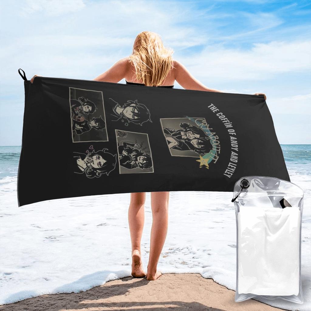 Ashley And Andrew The Coffin Of Andy And Leyley Beach Towel Soft Microfiber Quick Dry Absorbent Quick Towels For Swimming