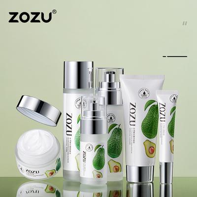 Avocado-Feuchtigkeits-Hautpflege-Set, Box, sauber, verjüngend und aufhellend, sechsteiliger Hautpflege-Produktsatz