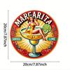 Vintage Margarita Cocktail Metal Sign Retro Wall Art for Bar Home Garage Decor