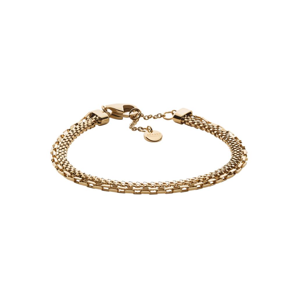 Skagen Women's MERETE Gold-Tone Stainless Steel Multi-Strand Bracelet, SKJ1861710