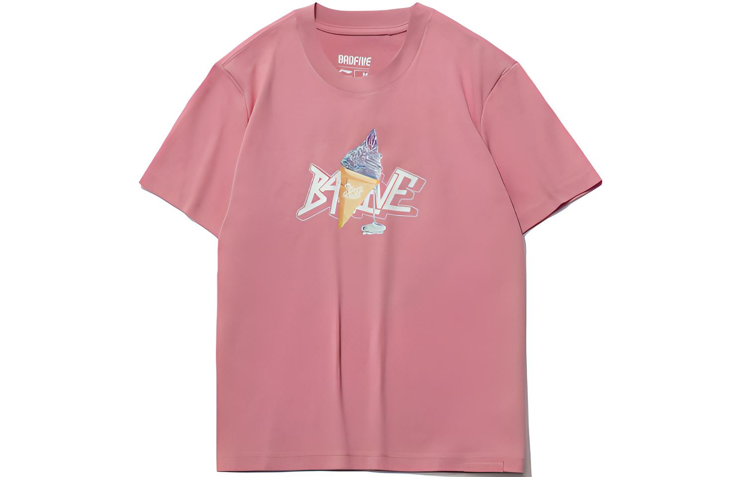 Li Ning Badfive T Shirt Women s Pink AHSR128-3 XXL
