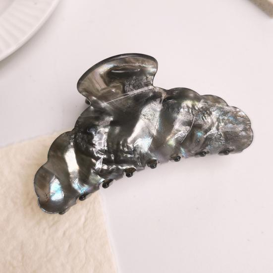 Hair Claw for Women Crescent Moon Shape Hair Clip Gradient Color Back Head