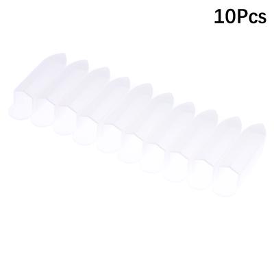 10Pcs Clear Dead Skin Clamp Sleeve Nipper Cover Protective Sleeve For Nail Cuticle Scissors Manicure Dead Skin Tweezers Cap