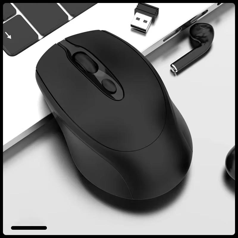 

Bluetooth-Compatible Wireless Mouse 2.4G Rechargeable Wireless Computer Mouse USB Silent Gamer Mice For PC Laptop Macbook Tablet чорний