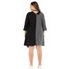 Spring and Autumn Women's Dress Large Size Splicing Irregular Dress Thin Dress