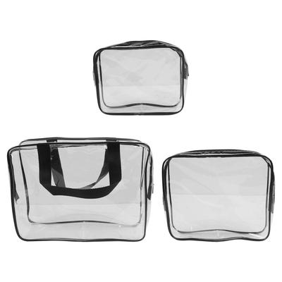Geantă Cosmetică Transparentă PVC Transparent Impermeabilă Capacitate Mare Portabilă Genți de Machiaj Depozitare Călătorie